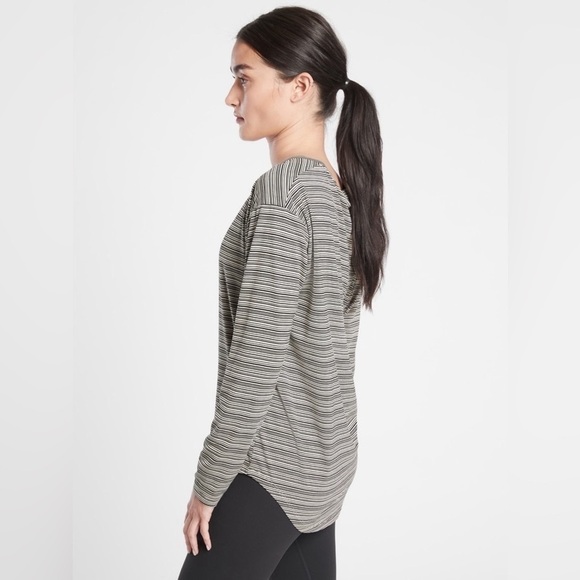 Athleta Cloudlight Stratus Striped Top, Size M - Picture 2 of 10